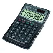 Citizen Taschenrechner WR3000, schwarz, Tischrechner mit Mehrwertsteuerberechnung, zwölf Ziffern, wasserdicht, staubdicht, automatische Abschaltung