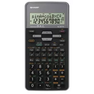 Sharp Taschenrechner EL-531THGY, schwarz, Schule