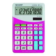 Sharp Taschenrechner EL-M332BPK, rosa und weiß, Desktop, zehn Ziffern