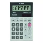 Sharp Rechner EL-W211GGY, grau, Taschenrechner, zehn Ziffern