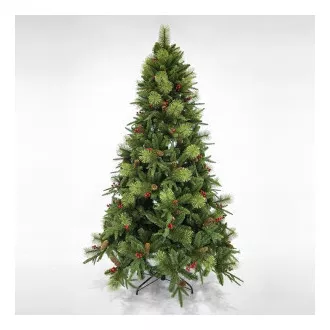Künstlicher Eurolamp-Weihnachtsbaum mit Tannenzapfen 180 cm