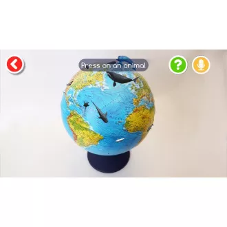 Alaysky Globus 25 cm Relief physischer Globus, Etiketten in Englisch - Unverpackt