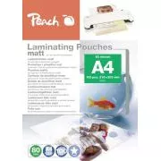 PEACH Laminierfolie A4 (216x303mm), 80mic, matt, 100 Stk.
