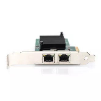 Digitus Gigabit Ethernet PCI Express Karte, Dual-Port 32-Bit Low-Profile-Halterung, Intel Chipsatz
