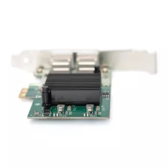 Digitus Gigabit Ethernet PCI Express Karte, Dual-Port 32-Bit Low-Profile-Halterung, Intel Chipsatz