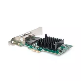 Digitus Gigabit Ethernet PCI Express Karte, Dual-Port 32-Bit Low-Profile-Halterung, Intel Chipsatz
