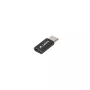 LANBERG USB-C (M) 2.0 auf USB MICRO (F) Adapter, schwarz