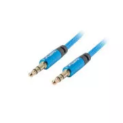 LANBERG Miniklinke 3,5mm M/M 3 PIN Kabel 1m, blau