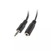 LANBERG Adapter Miniklinke 3,5mm (M) 3PIN auf 2x Miniklinke 3,5mm (F) 3PIN Kabel 10cm, schwarz