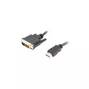 LANBERG Anschlusskabel HDMI/A auf DVI-D (24 1), M/M, 4K@30Hz, Länge 3m, schwarz, Dual Link, vergoldete Stecker