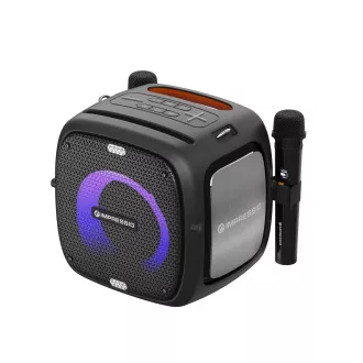 C-TECH Impressio Qubis, Party-Lautsprecher, 80W, Bluetooth, SD, USB, AUX, 2x Mikrofon