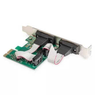 Digitus Adapter PCI Express x1 2xserielle Schnittstelle,  Low Profile Chipsatz: ASIX99100