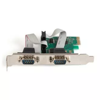 Digitus Adapter PCI Express x1 2xserielle Schnittstelle,  Low Profile Chipsatz: ASIX99100