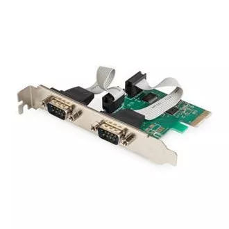 Digitus Adapter PCI Express x1 2xserielle Schnittstelle,  Low Profile Chipsatz: ASIX99100