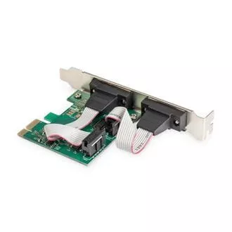Digitus Adapter PCI Express x1 2xserielle Schnittstelle,  Low Profile Chipsatz: ASIX99100