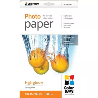 COLORWAY Fotopapier/ hochglänzend 200g/m2, 10x15 / 100 Stück COLORWAY Fotopapier/ hochglänzend 200g/m2, 10x15 / 100 Stück