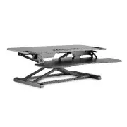 DIGITUS Standfuß zur Höhenverstellung der Arbeitsfläche zum Sitzen/Stehen 95x61x11-46cm; Untere Tastatur- und Mausablage