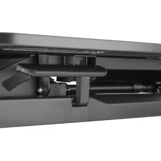 DIGITUS Standfuß zur Höhenverstellung der Arbeitsfläche zum Sitzen/Stehen 95x61x11-46cm; Untere Tastatur- und Mausablage