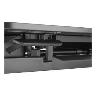 DIGITUS Standfuß zur Höhenverstellung der Arbeitsfläche zum Sitzen/Stehen 95x61x11-46cm; Untere Tastatur- und Mausablage