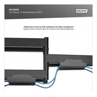 DIGITUS Vollbewegliche TV-Wandhalterung 37-80", max. 60 kg Belastung, VESA: 200x100, 200x200, 300x200, 400x200, 300x300, 400x300