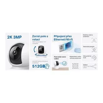 TP-Link Tapo C212 - IP-Kamera mit Neigung und WiFi, 3MP (2304 x 1296), ONVIF TP-Link Tapo C212 - IP-Kamera mit Neigung und WiFi, 3MP (2304 x 1296), ONVIF