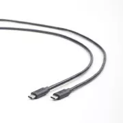 GEMBIRD CABLEXPERT USB 3.1 Typ-C auf Typ-C Kabel (CM/CM), 1m, Daten, schwarz