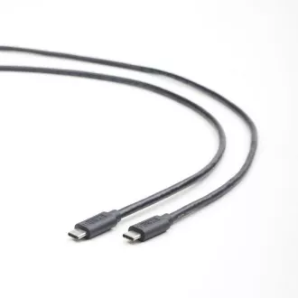 GEMBIRD CABLEXPERT USB 3.1 Typ-C auf Typ-C Kabel (CM/CM), 1m, Daten, schwarz