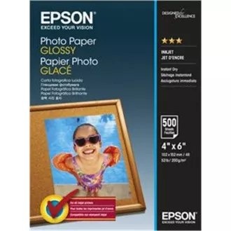 EPSON Papier 10x15 - 200g/m2 - 500 Blatt - Fotopapier glänzend