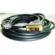 HDMI-DVI-Kabel 5m, 1.3, M/M geschirmt, vergoldete Kontakte