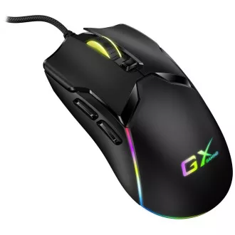 Genius GX Gaming Scorpion M700, Maus, Gaming, kabelgebunden, optisch, 800-7200DPI, 6 Tasten, RGB-Hintergrundbeleuchtung, USB, schwarz