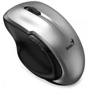 Genius Ergo 8200S Maus, kabellos, optisch, 1200DPI, 5 Tasten, lautlos, BlueEye Sensor, USB-C, silber