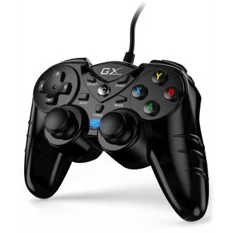 Genius GX Gaming GX-17UV, Gamepad, kabelgebunden, vibrierend, für PC und PS3, USB, schwarz - Unverpackt