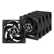ARCTIC P8 PWM PST, 80x80x25 mm Gehäuselüfter, 3000 RPM, 4-pin, 5er Pack