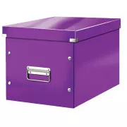 LEITZ Click&Store quadratische Box, Größe L (A4), lila