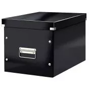 LEITZ Click&Store quadratische Box, Größe L (A4), schwarz
