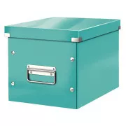 LEITZ Quadratische Box Click&Store, Größe M (A5), eisblau