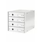 LEITZ Click&Store Schubladenbox, 4 Schubladen, weiß