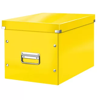 LEITZ Click&Store quadratische Box, Größe L (A4), gelb