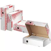 LEITZ Esselte Speedbox Schnellablagebehälter mit Deckel A4, weiß-rot