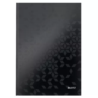 LEITZ Notizbuch WOW, A4, Linie, schwarz