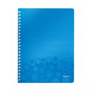 LEITZ Notizbuch WOW A4, PP, Linie, blau LEITZ Notizbuch WOW A4, PP, Linie, blau