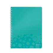 LEITZ Notizbuch WOW A4, PP, Linie, eisblau