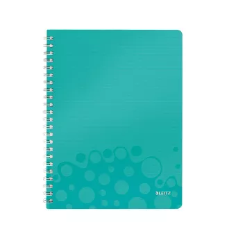 LEITZ Notizbuch WOW A4, PP, Linie, eisblau LEITZ Notizbuch WOW A4, PP, Linie, eisblau