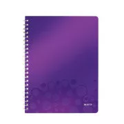 LEITZ Notizbuch WOW A4, PP, Linie, lila