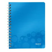 LEITZ Notizbuch WOW A5, PP, Linie, blau