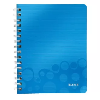 LEITZ Notizbuch WOW A5, PP, Linie, blau