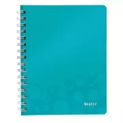 LEITZ Notizbuch WOW A5, PP, Linie, eisblau