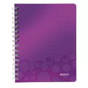 LEITZ Notizbuch WOW A5, PP, Linie, lila