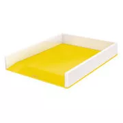 LEITZ Zweifarbige Aufbewahrungsbox WOW, weiß/gelb