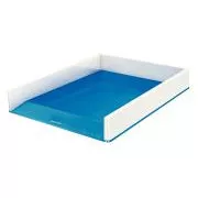 LEITZ Zweifarbige Aufbewahrungsbox WOW, weiß/blau